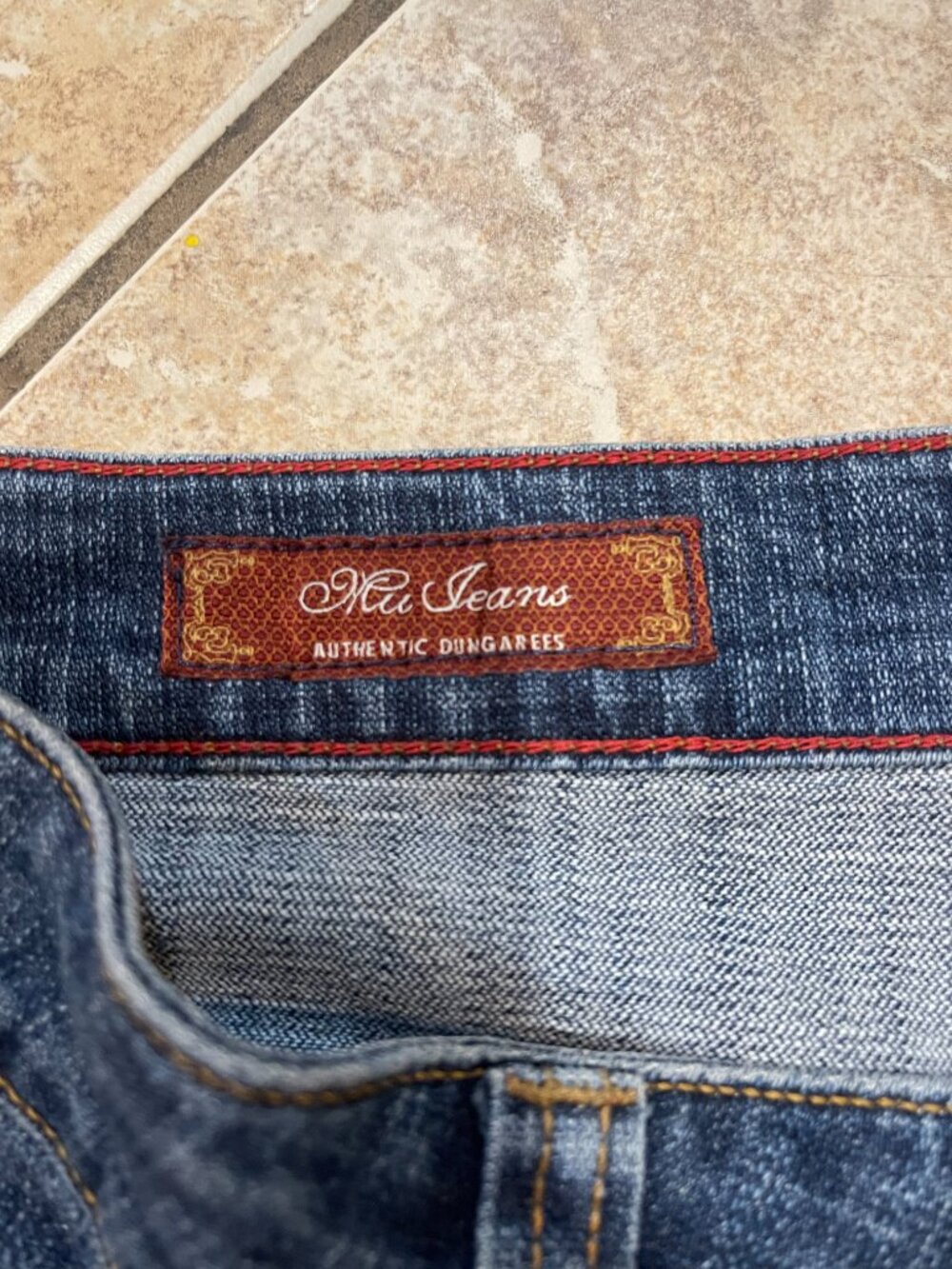 MU Jeans Y2K Embroidered Bootcut Jeans Size 18 32" Inseam - Picture 2 of 11